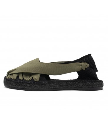 Pinxo Espadrille Elastic Band Black - Khaki