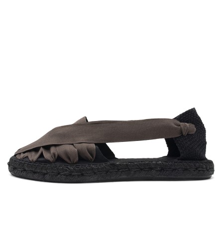 Pinxo Espadrille Elastic Band Black - Chocolate