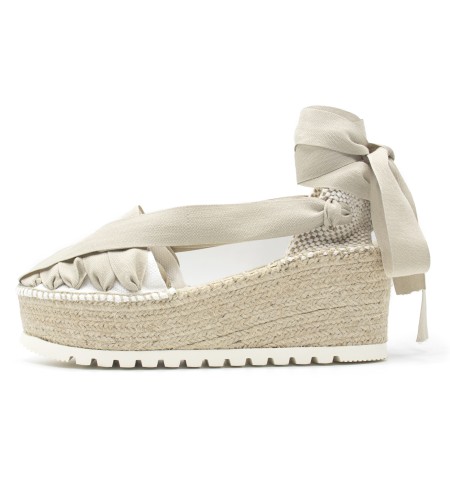 Pinxo Espadrille Sand High Platform